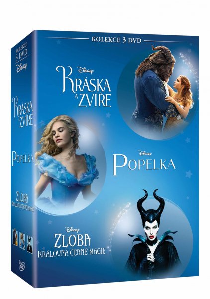 detail Kráska a zvíře + Popelka + Zloba: Královna černé magie - kolekce - 3 DVD