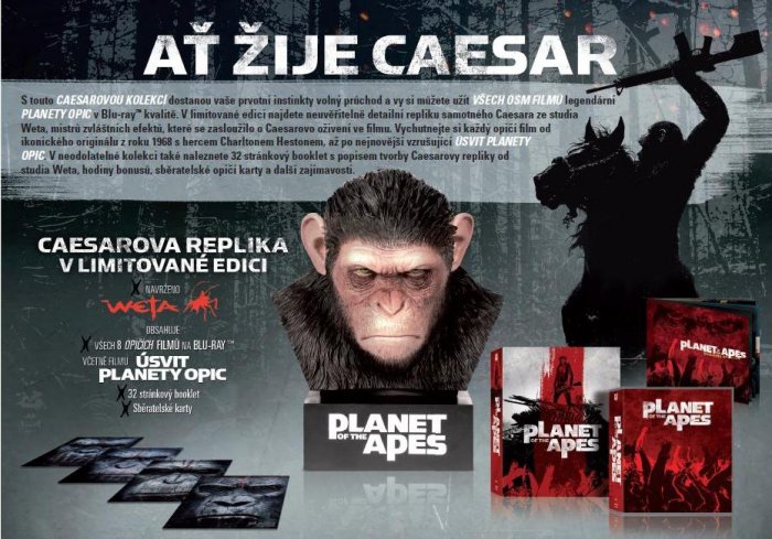 detail A majmok bolygója: A Caesar kollekció (Cézár fejével) - Blu-ray