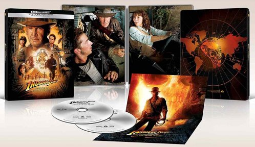 Indiana Jones és a kristálykoponya királysága - 4K UHD BD + BD Steelbook