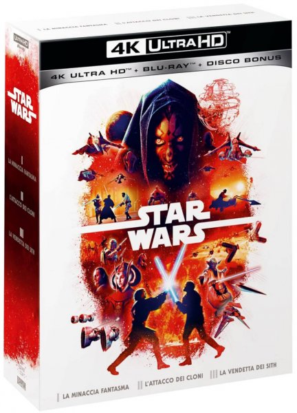 detail Star Wars trilógia 1-3 epizód - 4K Ultra HD Blu-ray + Blu-ray 2BD