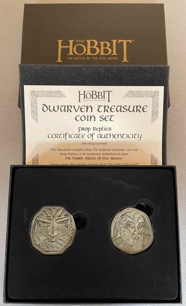 detail Hobit - sběratelská sada kovových mincí z pokladu trpaslíků
