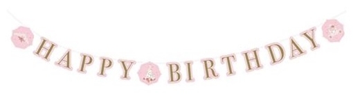 részlet Párty nápis: HAPPY BIRTHDAY - Princezna