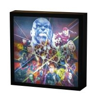 részlet Bosszúállók Végtelen háború fényfestmény 25 x 25 cm