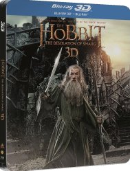 A hobbit: Smaug pusztasága - Blu-ray 3D + 2D (4 BD) Steelbook