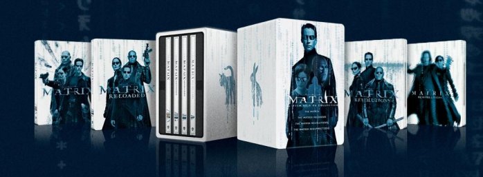 részlet Matrix antológia 1-4 - 4K UHD + Blu-ray 11BD Steelbook + Library Case