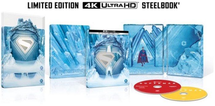 részlet Superman (2025) – 4K UHD + BD Steelbook WW motívval, műanyag külső borítóval