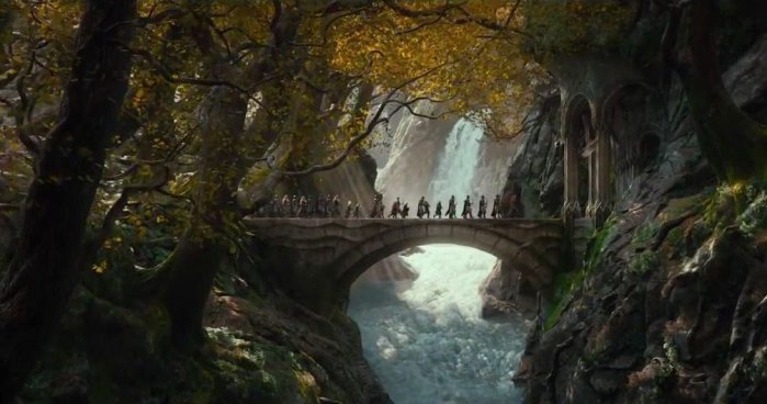 részlet Hobit: Šmakova dračí poušť (Prodloužená verze) klíč Ereboru - Blu-ray 3D + 2D