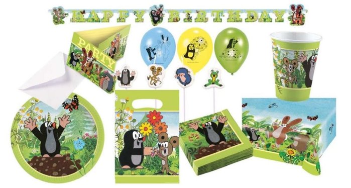 részlet Krteček - Párty sada 68ks