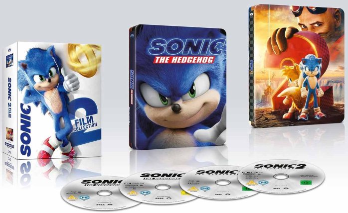 részlet Sonic, a sündisznó 1 +2. - 4K Ultra HD Blu-ray + Blu-ray (2BD) Steelbook