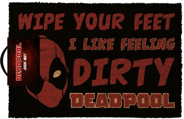 részlet Rohožka Deadpool - Dirty