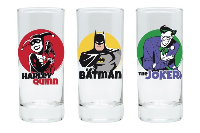 részlet Sklenice DC Comics set 3 ks