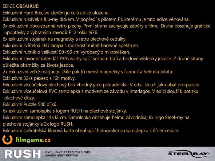 részlet Rivalové - Ultimátní sběratelská kolekce James Hunt - Blu-ray