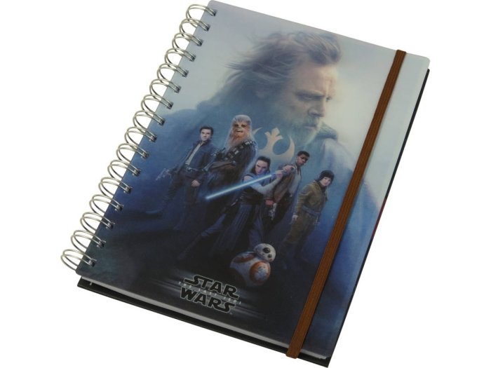 részlet Gyűrűs jegyzetfüzet Star Wars: Az utolsó Jedik - 3D lenticular