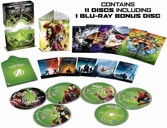 részlet Marvel Studios Cinematic Universe: Phase 3 (Part 1) 4K UHD + Blu-ray (bez CZ)