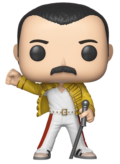 részlet Funko POP! Queen - Freddie Mercury (Wembley 1986)
