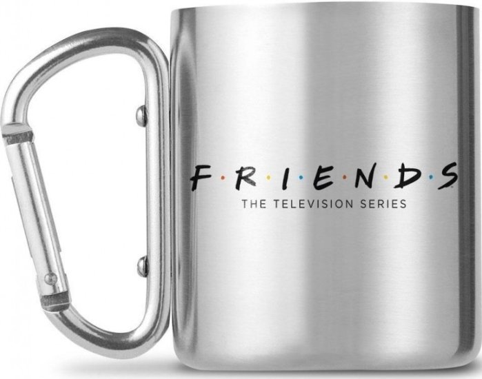 részlet Fém bögre karabinerrel - Friends