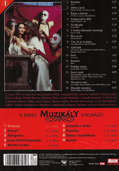 részlet Drákula - muzikál CD pošetka