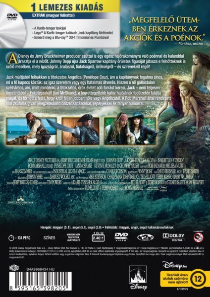 részlet A Karib-tenger kalózai: Ismeretlen vizeken - DVD