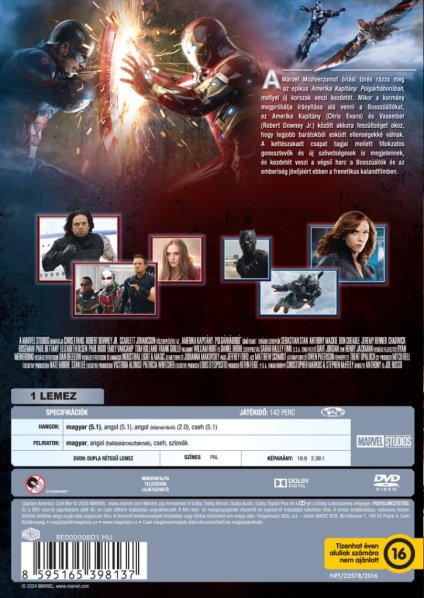 részlet Amerika Kapitány: Polgárháború - DVD