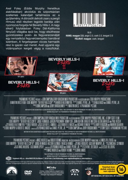 részlet Beverly Hills-i zsaru 1.-3. Gyűjtemény - 3 DVD (HU)