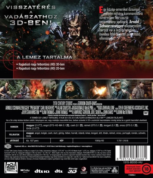 részlet Ragadozó - Blu-ray 3D + 2D