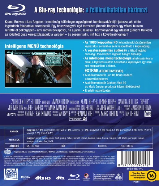 részlet Féktelenül - Blu-ray (maďarský obal)