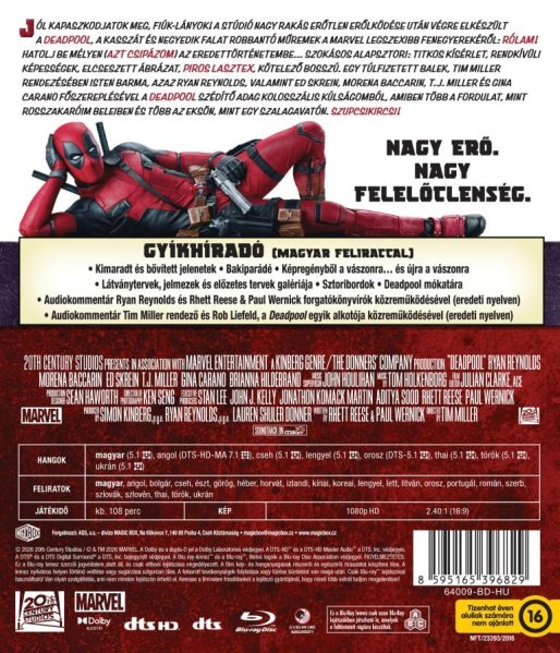 részlet Deadpool - Blu-ray