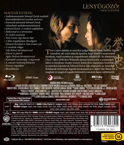 részlet Az utolsó szamuráj - Blu-ray