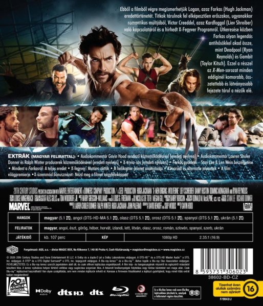 részlet X-Men kezdetek: Farkas - Blu-ray