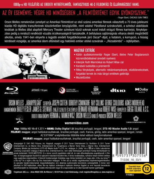 részlet Aranypolgár (70. évfordulós kiadás) - Blu-ray