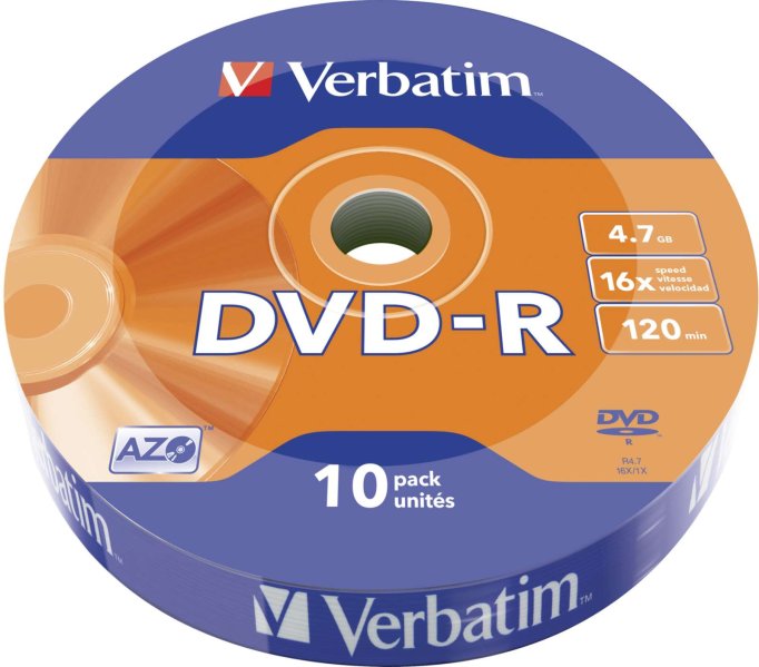 részlet Verbatim DVD-R 4.7GB 10ks spindl