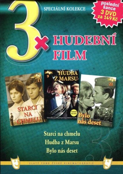 detail 3x Hudební film:Nyári intermezzo + Hudba z Marsu + Bylo nás deset Pošetka