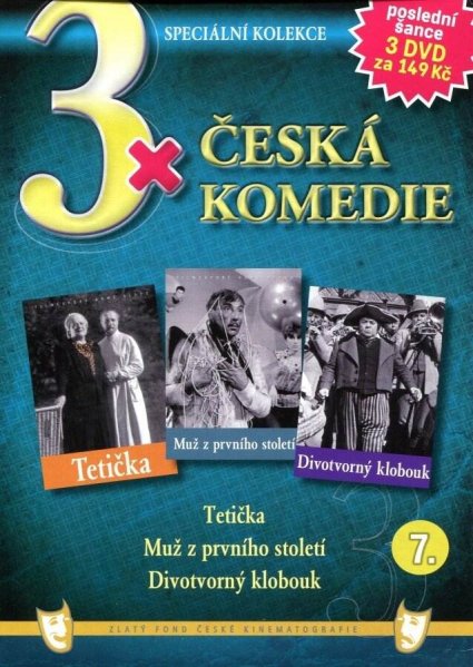 részlet 3x Česká komedie 7: Tetička + Muž z prvního století + Divotvorný klobouk pošetka