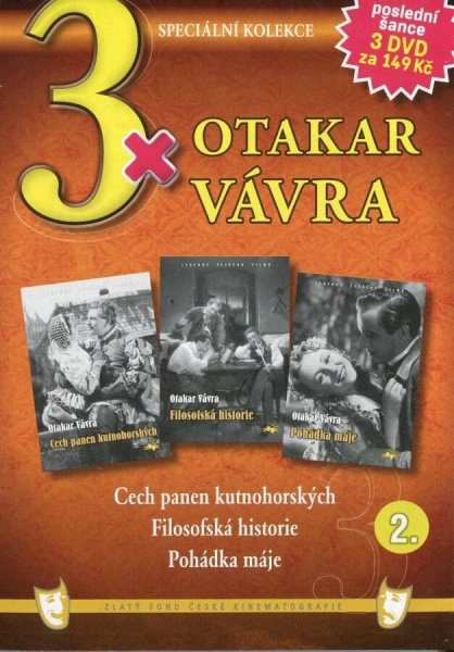 részlet 3x Ota.Vávra 2: Cech panen kutnoh.+ Filosof. historie + Pohádka máje DVD pošetka