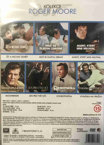 részlet James Bond: Roger Moore - Kolekce - 7 DVD - outlet