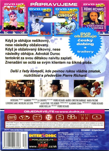 részlet Útěk (Pierre Richard) - DVD pošetka