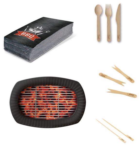 részlet Párty sada Barbecue (87ks) - BBQ