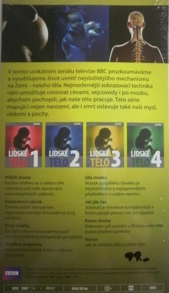 részlet Lidské tělo kolekce 4DVD - pošetky