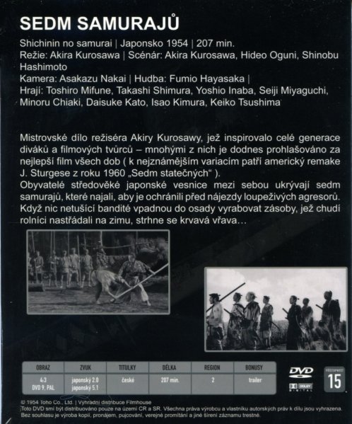 részlet Sedm samurajů - DVD Digipack