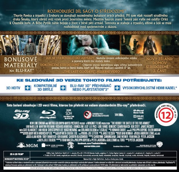 részlet A hobbit: Az öt sereg csatája - Blu-ray 3D + 2D