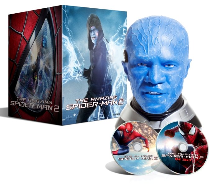 detail Amazing Spider-Man 2 (Limitált kiadás) hlava Electro - Blu-ray 3D + 2D