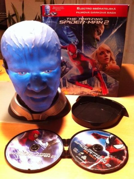 detail Amazing Spider-Man 2 (Limitált kiadás) hlava Electro - Blu-ray 3D + 2D