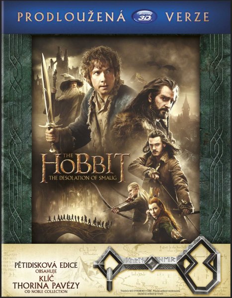 részlet Hobit: Šmakova dračí poušť (Prodloužená verze) klíč Ereboru - Blu-ray 3D + 2D