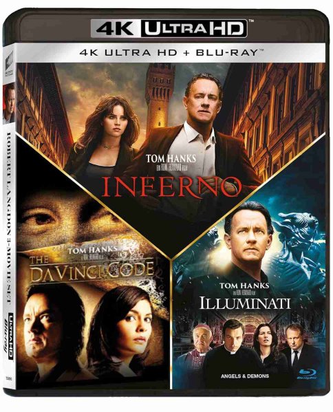 részlet Dan Brown kollekció (A Da Vinci-kód, Angyalok és démonok, Inferno) – 4K UHD - 4K UHD
