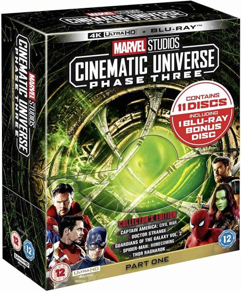 részlet Marvel Studios Cinematic Universe: Phase 3 (Part 1) 4K UHD + Blu-ray (bez CZ)