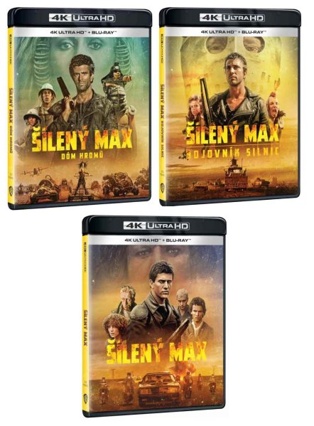 részlet Mad Max trilógia 1-3 (Gyűjtemény) - 4K Ultra HD Blu-ray + Blu-ray (6BD)