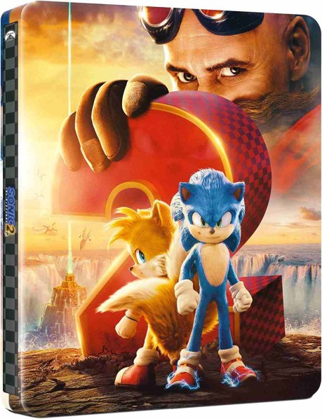 részlet Sonic, a sündisznó 1 +2. - 4K Ultra HD Blu-ray + Blu-ray (2BD) Steelbook