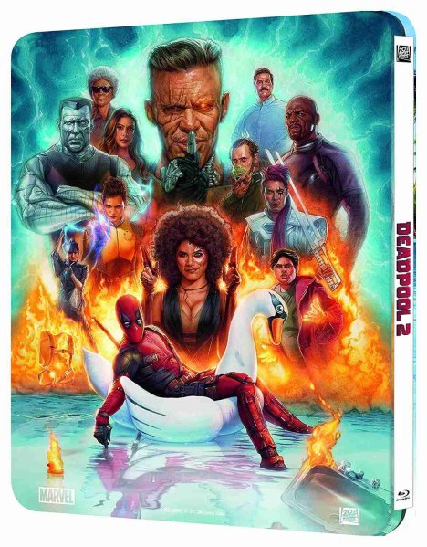 részlet Deadpool 2 - 4K Ultra HD Blu-ray Steelbook + lencsés mágnes