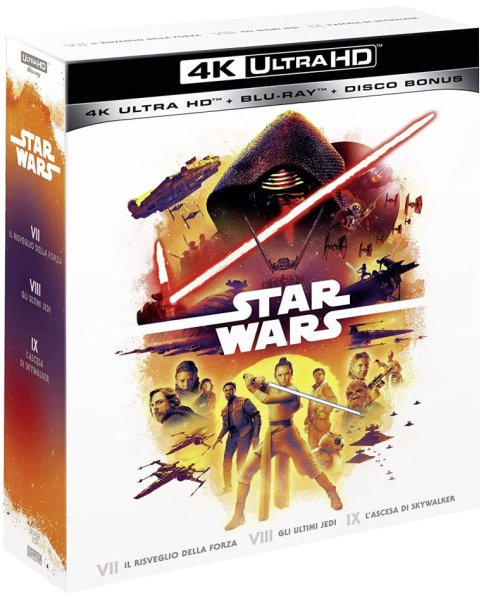 részlet Star Wars trilogie Epizody 7-9 - 4K Ultra HD Blu-ray + Blu-ray 2BD (bez CZ)