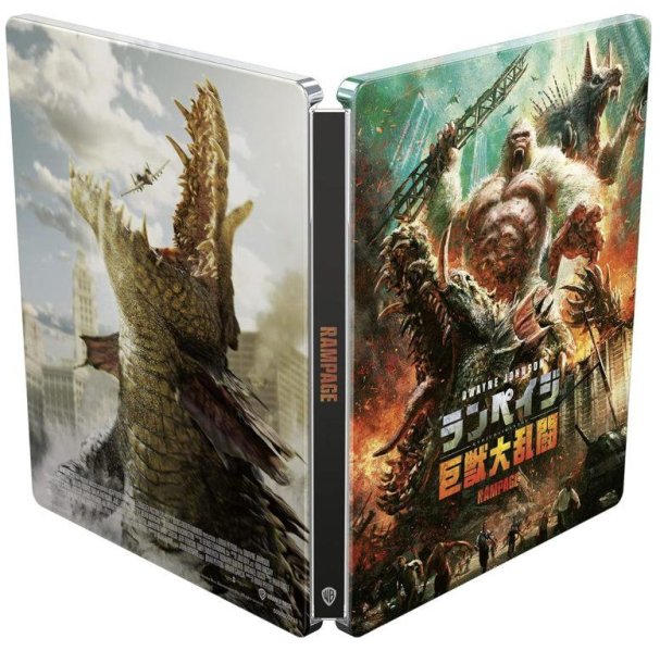 részlet Rampage: Tombolás - 4K Ultra HD Blu-ray + Blu-ray Steelbook (Japán műalkotás)